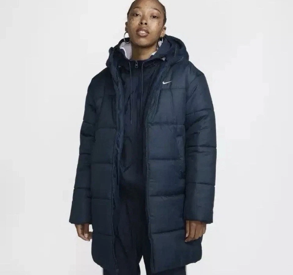 Nike Sportswear Women's Sz S Puffer Therma-FIT Loose Parka FZ5903-478