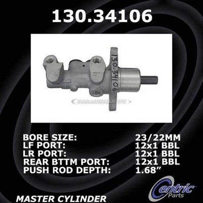 For BMW 325xi 330xi 2001 2002 2003 2004 2005 Centric Brake Master Cylinder CSW - Image 1 of 3