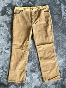 Vintage Men’s Wrangler Corduroy Brown Pants Size 40 X 28  - Picture 1 of 6