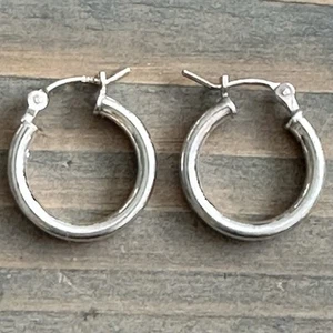 Sterling Silver Vermeil Huggie Hoop Earrings - Picture 1 of 6