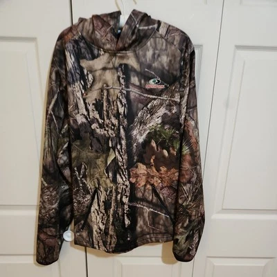 Mossy Oak Hoodie Men's Medium 38-40 Camouflage Pockets Neck Warmer - Image 1 of 4