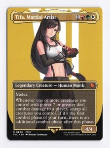 Tifa, Martial Artist (Borderless) 0206 (M) MTG Commander Final Fantasy (FIC) EN - Picture 1 of 2