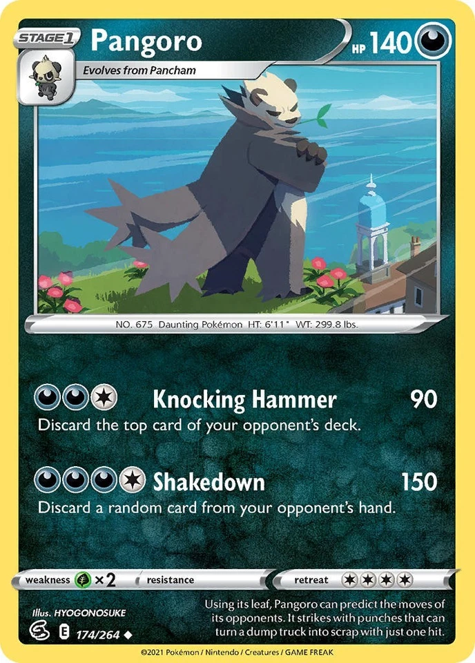 Pangoro 174/264 Swsh08: Fusion Strike Regular - Image 1 of 1