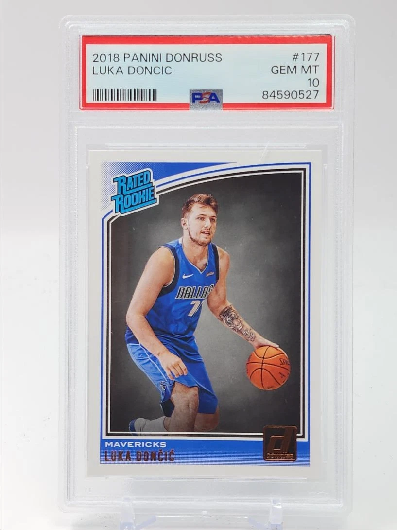 Luka Dončić 10 Graded Rookie Basketball Trading Cards