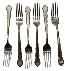 1847 Rogers Bros CENTENNIAL Dinner Forks SET OF SIX - 7 1/8" - Picture 1 of 10