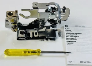 Bernina #86 Ruffler Foot 008 386 7000 with Screwdriver & Directions - Picture 1 of 8