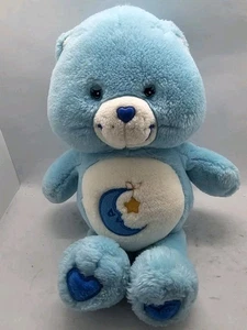 Peluche Care Bears Bedtime Bear 12" azul claro nuevo con etiquetas 2002 20 aniversario - Imagen 1 de 2