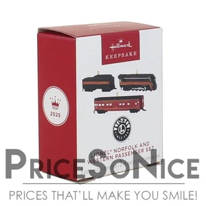Hallmark Ornament 2025 Mini Lionel Norfolk y Western Passenger Set Adornos - Imagen 1 de 2