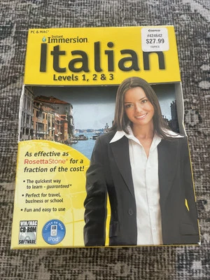 Inmersión instantánea italiana: juego de CD niveles 1, 2 y 3, 9 totalmente nuevo Foto 1 de 3
