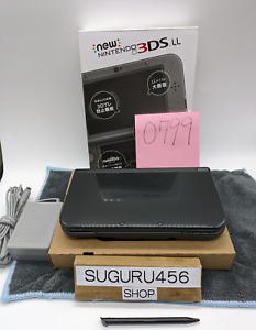 【Excellent 】New Nintendo 3DS LL XL  metallic black Japanese console USED