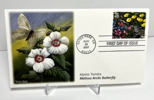 US FDC 2007 Alpine Tundra Melissa Artic Butterfly - Picture 1 of 2