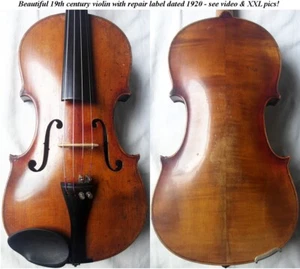 GOOD OLD GERMAN VIOLIN SEELING 1920 - video - RARE ANTIQUE バイオリン скрипка 小提琴 440 - Picture 1 of 13