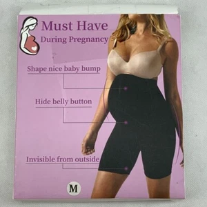 Otioti Womens Pack Of 2 Maternity Shaping Bottoms Black Beige Stretch Seamless M - Picture 1 of 8