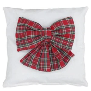 Square bow pillow handmade pillow decorative living room pillow - Picture 1 of 4