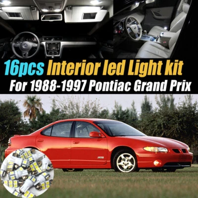 Kit de lâmpada LED interior de carro branco 16 peças para 1988-1997 Pontiac Grand Prix - Imagem 1 de 4