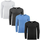 Men's Thermal Long Sleeve T-Shirt Long John Top Base Layer Winter Ski Warm S-2XL