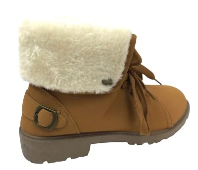 OLIVIER MILLER Sherpa Lined Low Ankle Boot Womens 6.5 Lace Up Outdoor Hiking NEW - Image 1 of 4