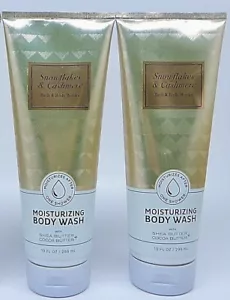2 BATH & BODY WORKS SNOWFLAKES & CASHMERE MOISTURIZING BODY WASH 10 oz NEW - Picture 1 of 6