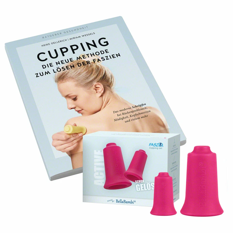 BellaBambi® Cupping - Bundle, FASZIO Cupping-Set, inkl. Buch, Faszien-Set, Schrö