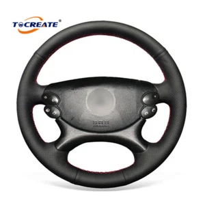Cubierta de volante de cuero PU para Benz Clase E W211 CLS G55 AMG SL CLK #TDXB - Imagen 1 de 10