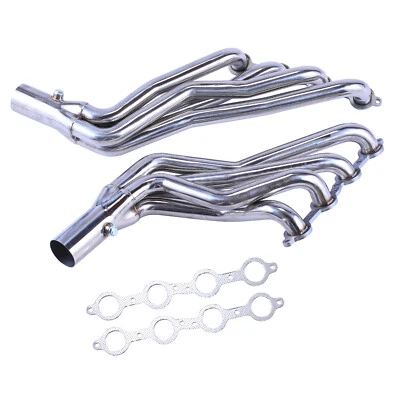 Long Tube Headers 1 3/4" Conversion Swap For Chevy C10 LS Truck LS1 LS2 LS3 LS6 - Image 1 of 4