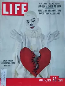 Life magazine April 14th, 1958. Gwen verdon. Cover sheet only - Picture 1 of 1