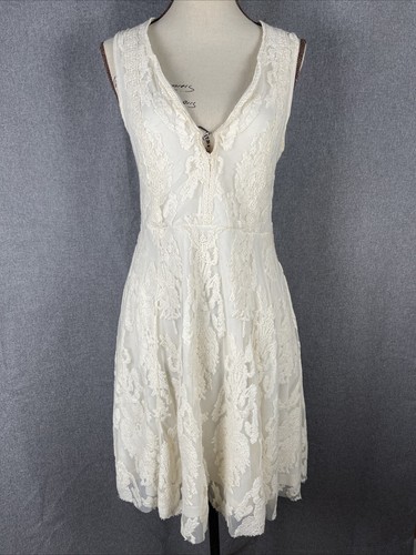 OFF WHITE Bellissimo abito con schiena bianco sporco taglia M nuovo con etichette in pizzo