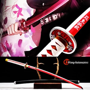 Demon Slayer 鬼滅之刃 Tsuyuri Kanao 1060 Steel Katana Japanese Samurai Anime Sword - Picture 1 of 10