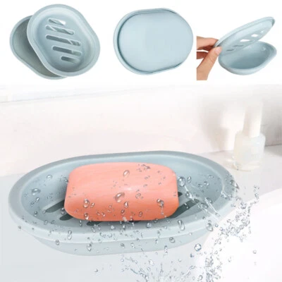 Contenedor autodrenaje soporte para jaboneros estuche baño ducha cesta caja de almacenamiento Foto 1 de 4