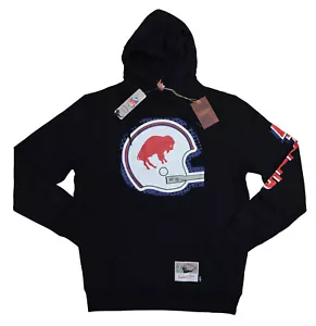 Mitchell & Ness Buffalo Bills Big Face 7.0 NFL Throwbacks Hoodie Sweatshirt NWT - Picture 1 of 2