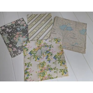 Vintage Geschenkpapier Konvolut Hochzeit - 4 verschiedene Designs - - Bild 1 von 6