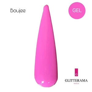 Esmalte de gel HEMA gratis hecho en Reino Unido rosa neón BOUJEE uñas brillantes - Imagen 1 de 1