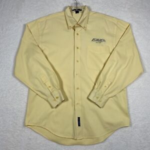Port Authority Men's Shirt Lockheed Martin F22 Raptor Button Up Yellow Size Med
