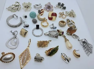 LOTE DE PENDIENTES INDIVIDUALES DE DISEÑO VINTAGE - Imagen 1 de 9