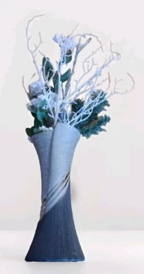 Keramik-Vase Gilde Blumenvase 30 cm grau-silber Dreamlight Collection Geschenk - Bild 1 von 4