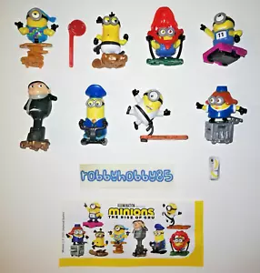 Complete set Minions 2 (DV597 - DV604) + 8 surprise eggs kinder Italy 2020 - Picture 1 of 1