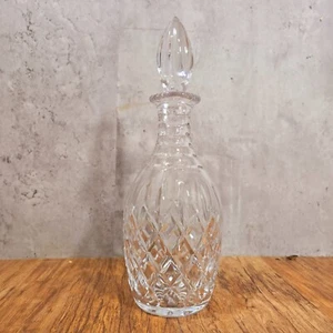 Decanter rotondo in vetro vintage con tappo in vetro alto 30 cm - Foto 1 di 13