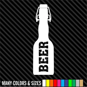 BEER BOTTLE Decal Sticker Car Decal Laptop Decal / Choose Size and Color - Picture 1 of 15