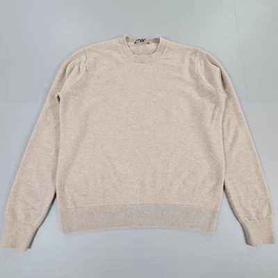 Uniqlo Womens Jumper Beige Medium 100% Cashmere Knitted Pullover Soft - Image 1 of 4