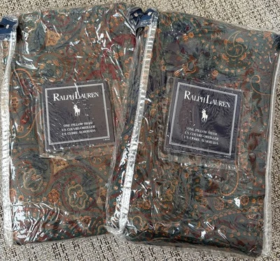 RARE RALPH LAUREN  WESTHEATH PAISLEY KING SHAMS ~ NIP - Image 1 of 4