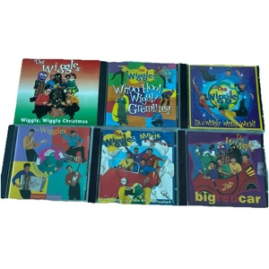 Wiggles CDs Bulk x6 Original Cast 90s 00s Music Wiggly Wiggly World ABC Kids - Bild 1 von 12