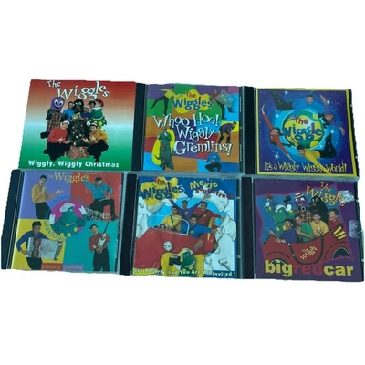 Wiggles CDs Bulk x6 Original Cast 90s 00s Music Wiggly Wiggly World ABC Kids - Image 1 of 4