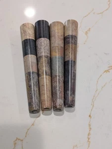 4-Pack Stone Chillums  Handcrafted Natural Stone Smoking Pipes –Perfect Gift Set - Picture 1 of 10