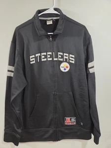Pittsburgh Steeler NFL Team Apparel AFC North Full Zip Jacket Size Unknown Flaw - Picture 1 of 11