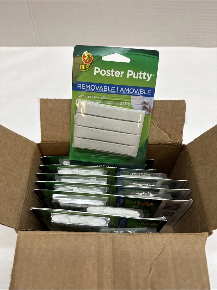 Duck BRAND Reusable and Removable Poster Putty for Mounting 2 Oz Whi
