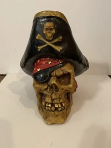 Parche de ojo de colección calavera pirata alcancía recuerdo con tapón - Imagen 1 de 10