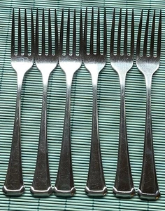 ONEIDA SSS MAESTRO St. Leger Set 6 DINNER FORKS 7 3/8” Glossy USA  Stainless - Picture 1 of 8