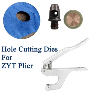 Kit de herramientas perforadoras de cuero - Troqueles de corte de 2 mm a 40 mm con alicate para artesanía y fijación - Imagen 1 de 13