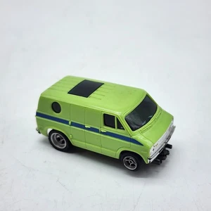 Aurora AFX Magnatraction Green Dodge Street Van HO Scale Slot Car Preowned - Picture 1 of 7