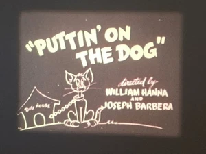 TOM & JERRY - PUTTIN ON THE DOG 1944 16MM COLOUR SOUND 400FT CINE FILM - Picture 1 of 21